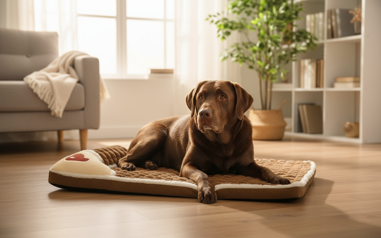 Premium Orthopedic Pet Bed - Calming Plush Bed for Dogs & Cats