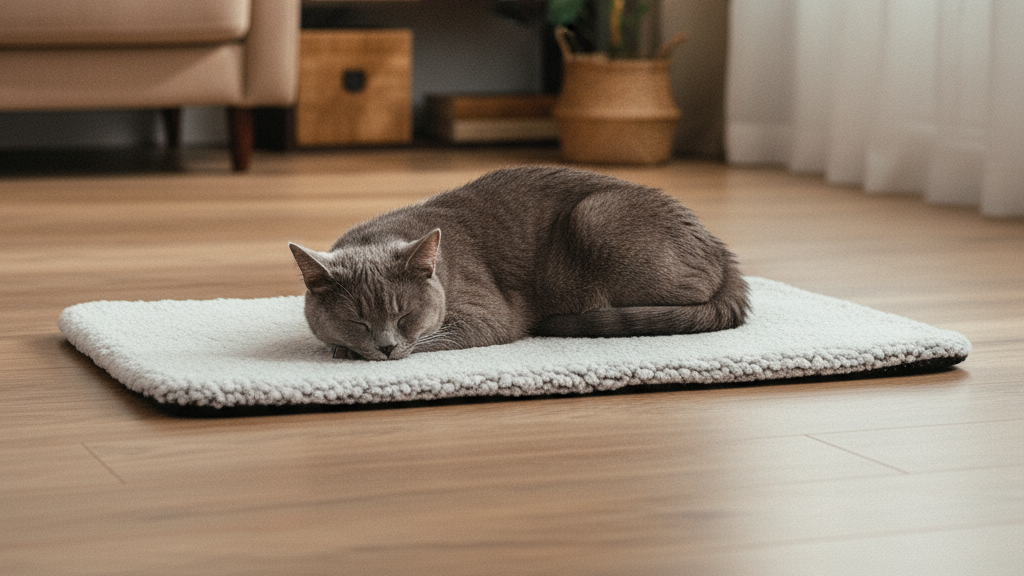 Self-Warming Pet Bed - Thermal Heat-Reflecting Mat for Dogs & Cats