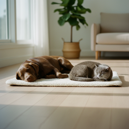 Self-Warming Pet Mat - Flat Sherpa Surface